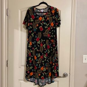 Lularoe Black Floral Carly size large